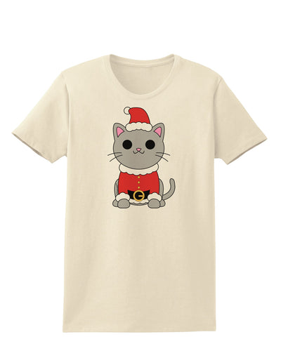 Mr. Whiskerton Santa Suit - Christmas Womens T-Shirt by TooLoud-Womens T-Shirt-TooLoud-Natural-X-Small-Davson Sales