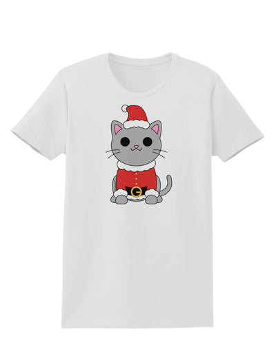 Mr. Whiskerton Santa Suit - Christmas Womens T-Shirt by TooLoud-Womens T-Shirt-TooLoud-White-X-Small-Davson Sales