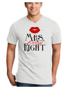 Mrs Always Right Adult V-Neck T-shirt-Mens V-Neck T-Shirt-TooLoud-White-Small-Davson Sales