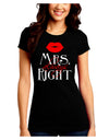 - Mrs Always Right Juniors Crew Dark T-Shirt-TooLoud-Black-Juniors Fitted Small-Davson Sales