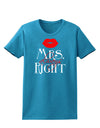 - Mrs Always Right Womens Dark T-Shirt-Womens T-Shirt-TooLoud-Turquoise-X-Small-Davson Sales