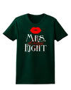 - Mrs Always Right Womens Dark T-Shirt-Womens T-Shirt-TooLoud-Forest-Green-Small-Davson Sales