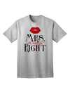 Mrs Always Right Women's Empowerment Adult T-Shirt-Mens T-shirts-TooLoud-AshGray-Small-Davson Sales