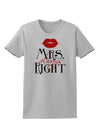 - Mrs Always Right Womens T-Shirt-Womens T-Shirt-TooLoud-AshGray-X-Small-Davson Sales