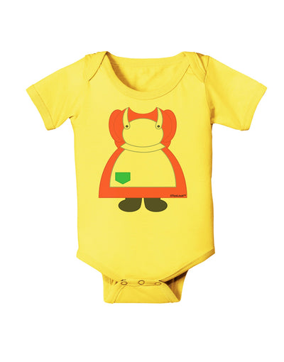 Mrs Santa Claus Character Body Christmas Baby Romper Bodysuit-Baby Romper-TooLoud-Yellow-06-Months-Davson Sales