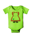 Mrs Santa Claus Character Body Christmas Baby Romper Bodysuit-Baby Romper-TooLoud-Lime-Green-06-Months-Davson Sales