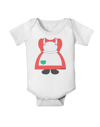 Mrs Santa Claus Character Body Christmas Baby Romper Bodysuit-Baby Romper-TooLoud-White-06-Months-Davson Sales