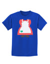 Mrs Santa Claus Character Body Christmas Childrens Dark T-Shirt-Childrens T-Shirt-TooLoud-Royal-Blue-X-Small-Davson Sales