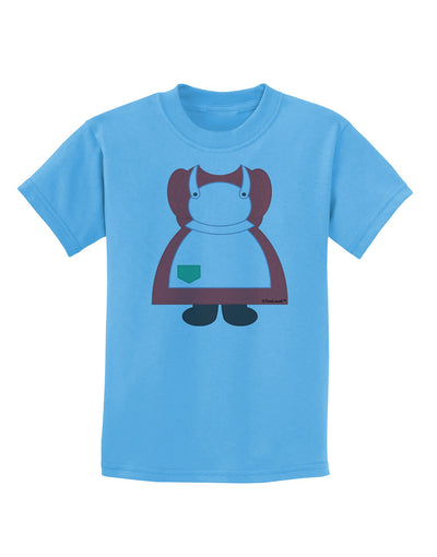 Mrs Santa Claus Character Body Christmas Childrens T-Shirt-Childrens T-Shirt-TooLoud-Aquatic-Blue-X-Small-Davson Sales