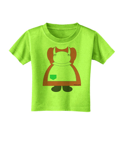 Mrs Santa Claus Character Body Christmas Toddler T-Shirt-Toddler T-Shirt-TooLoud-Lime-Green-2T-Davson Sales