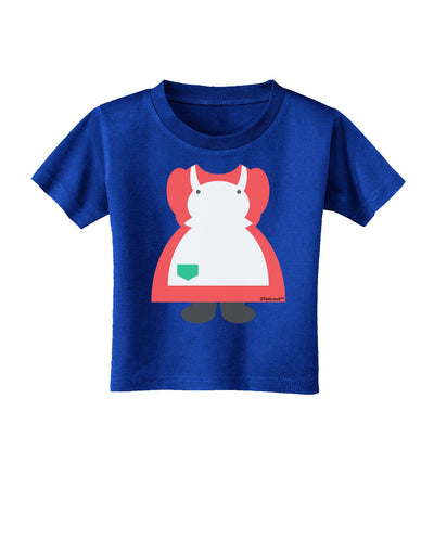 Mrs Santa Claus Character Body Christmas Toddler T-Shirt Dark-Toddler T-Shirt-TooLoud-Red-2T-Davson Sales