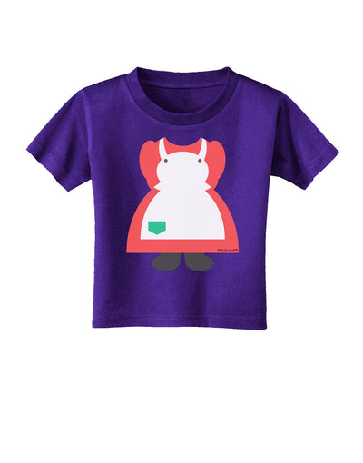 Mrs Santa Claus Character Body Christmas Toddler T-Shirt Dark-Toddler T-Shirt-TooLoud-Purple-2T-Davson Sales