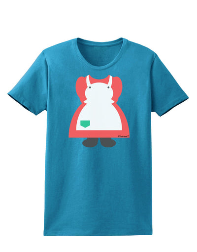 Mrs Santa Claus Character Body Christmas Womens Dark T-Shirt-TooLoud-Turquoise-X-Small-Davson Sales