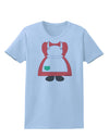 Mrs Santa Claus Character Body Christmas Womens T-Shirt-Womens T-Shirt-TooLoud-Light-Blue-X-Small-Davson Sales