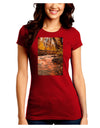 Mt Shavano Colorado Juniors Crew Dark T-Shirt-T-Shirts Juniors Tops-TooLoud-Red-Juniors Fitted Small-Davson Sales