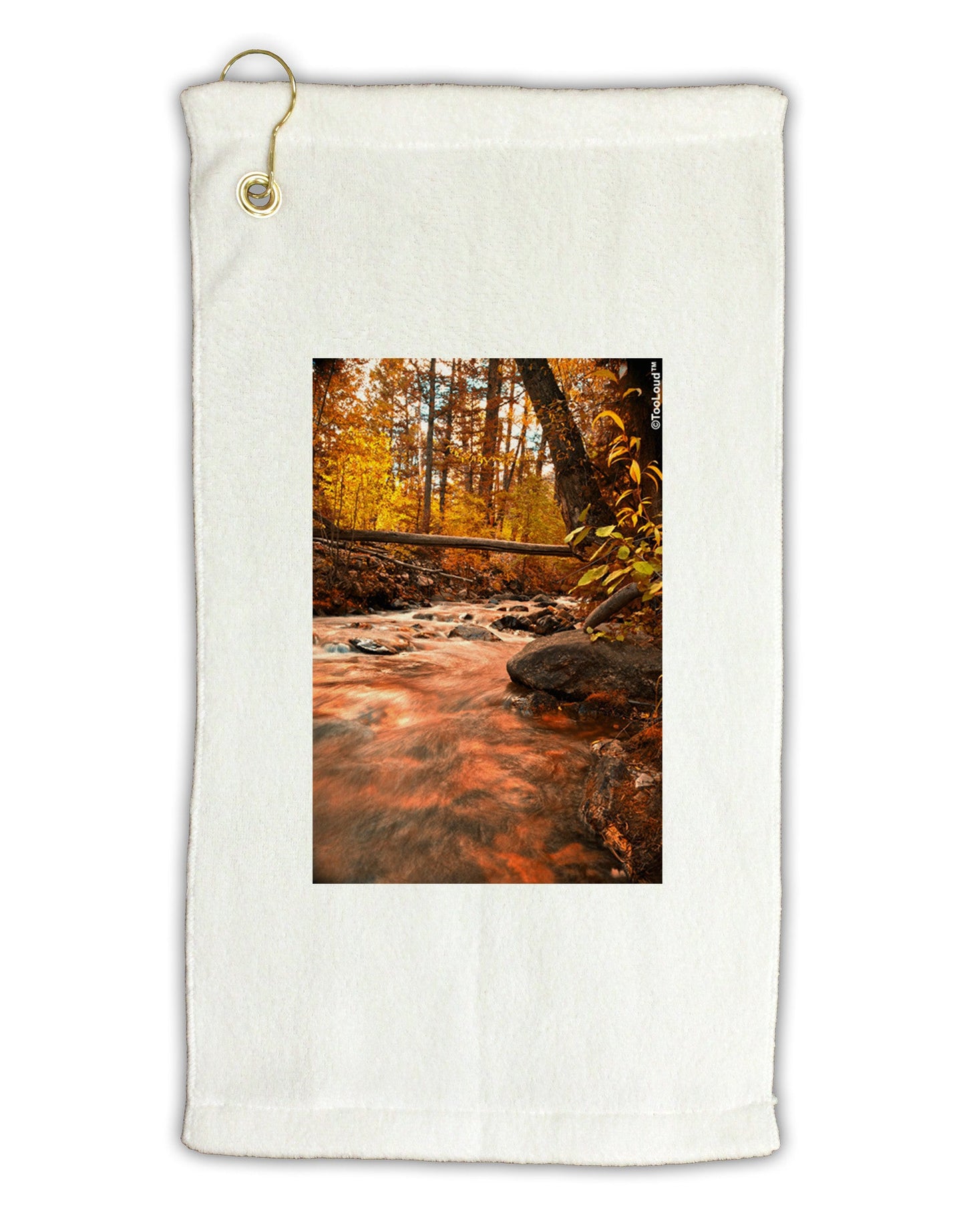 Mt Shavano Colorado Micro Terry Gromet Golf Towel 11"x19-Golf Towel-TooLoud-White-Davson Sales