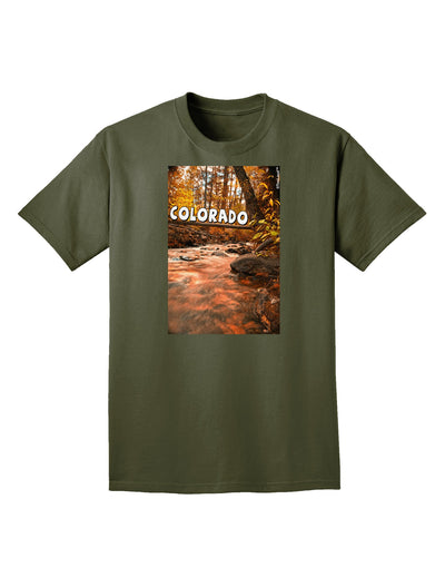 Mt Shavano Colorado Text Adult Dark T-Shirt-Mens T-Shirt-TooLoud-Military-Green-Small-Davson Sales