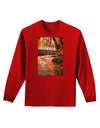 Mt Shavano Colorado Text Adult Long Sleeve Dark T-Shirt-TooLoud-Red-Small-Davson Sales