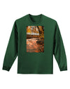 Mt Shavano Colorado Text Adult Long Sleeve Dark T-Shirt-TooLoud-Dark-Green-Small-Davson Sales