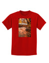 Mt Shavano Colorado Text Childrens Dark T-Shirt-Childrens T-Shirt-TooLoud-Red-X-Small-Davson Sales