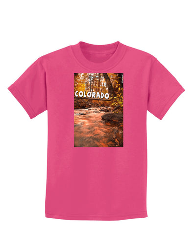 Mt Shavano Colorado Text Childrens Dark T-Shirt-Childrens T-Shirt-TooLoud-Sangria-X-Small-Davson Sales