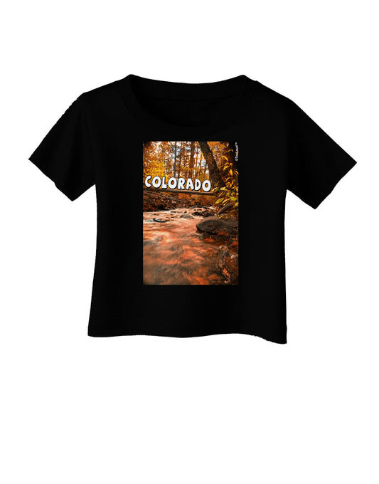 Mt Shavano Colorado Text Infant T-Shirt Dark-Infant T-Shirt-TooLoud-Black-06-Months-Davson Sales