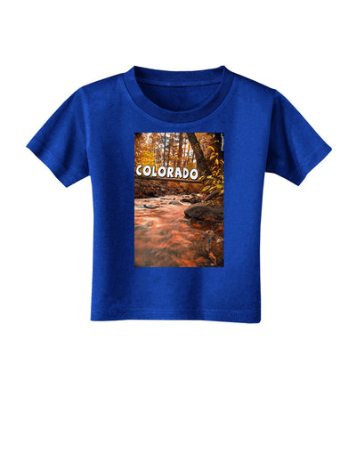 Mt Shavano Colorado Text Toddler T-Shirt Dark-Toddler T-Shirt-TooLoud-Royal-Blue-2T-Davson Sales