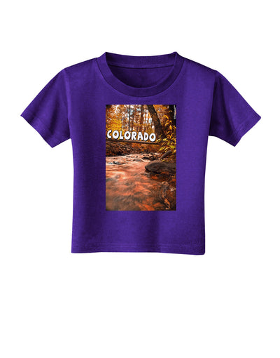 Mt Shavano Colorado Text Toddler T-Shirt Dark-Toddler T-Shirt-TooLoud-Purple-2T-Davson Sales