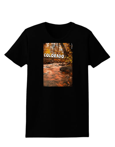 Mt Shavano Colorado Text Womens Dark T-Shirt-TooLoud-Black-X-Small-Davson Sales