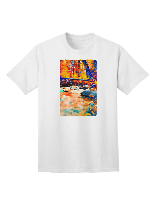 Mt Shavano Colorado Watercolor Adult T-Shirt-Mens T-Shirt-TooLoud-White-Small-Davson Sales