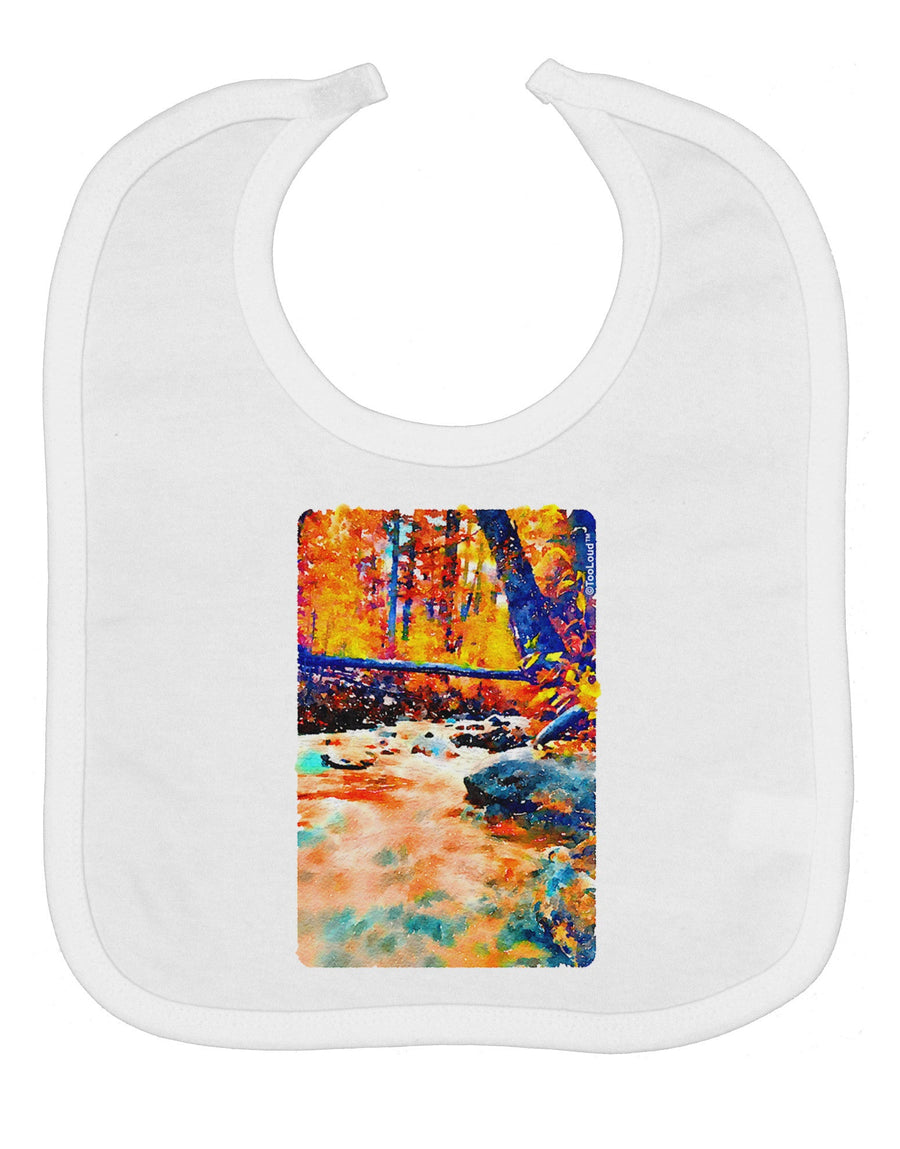 Mt Shavano Colorado Watercolor Baby Bib