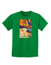 Mt Shavano Colorado Watercolor Childrens Dark T-Shirt-Childrens T-Shirt-TooLoud-Kelly-Green-X-Small-Davson Sales