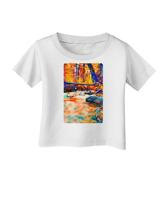 Mt Shavano Colorado Watercolor Infant T-Shirt-Infant T-Shirt-TooLoud-White-06-Months-Davson Sales