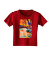 Mt Shavano Colorado Watercolor Toddler T-Shirt Dark-Toddler T-Shirt-TooLoud-Red-2T-Davson Sales