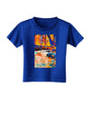 Mt Shavano Colorado Watercolor Toddler T-Shirt Dark-Toddler T-Shirt-TooLoud-Royal-Blue-2T-Davson Sales