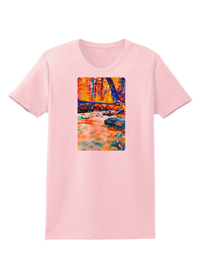 Mt Shavano Colorado Watercolor Womens T-Shirt-Womens T-Shirt-TooLoud-PalePink-X-Small-Davson Sales