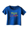 Music Is Love Infant T-Shirt Dark-Infant T-Shirt-TooLoud-Royal-Blue-06-Months-Davson Sales