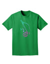 Music Note Typography Adult Dark T-Shirt-Mens T-Shirt-TooLoud-Kelly-Green-Small-Davson Sales