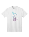 Music Note Typography Adult T-Shirt-unisex t-shirt-TooLoud-White-Small-Davson Sales