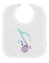 Music Note Typography Baby Bib