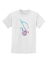 Music Note Typography Childrens T-Shirt-Childrens T-Shirt-TooLoud-White-X-Small-Davson Sales