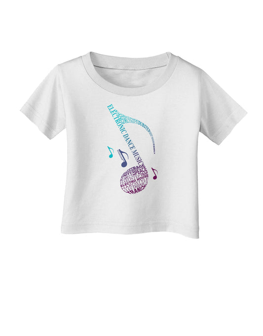 Music Note Typography Infant T-Shirt-Infant T-Shirt-TooLoud-White-06-Months-Davson Sales