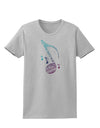 Music Note Typography Womens T-Shirt-Womens T-Shirt-TooLoud-AshGray-X-Small-Davson Sales