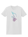 Music Note Typography Womens T-Shirt-Womens T-Shirt-TooLoud-White-X-Small-Davson Sales