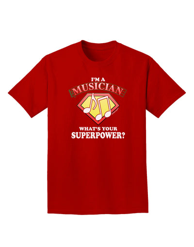 Musician - Superpower Adult Dark T-Shirt-Mens T-Shirt-TooLoud-Red-Small-Davson Sales