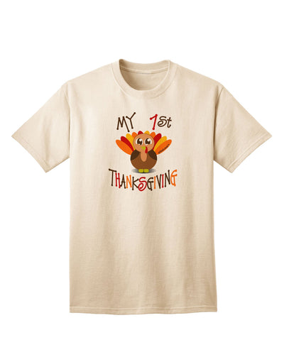 My 1st Thanksgiving Adult T-Shirt-Mens T-Shirt-TooLoud-Natural-Small-Davson Sales
