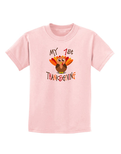 My 1st Thanksgiving Childrens T-Shirt-Childrens T-Shirt-TooLoud-PalePink-X-Small-Davson Sales