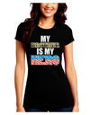 My Brother is My Hero - Armed Forces Juniors Crew Dark T-Shirt by TooLoud-T-Shirts Juniors Tops-TooLoud-Black-Juniors Fitted Small-Davson Sales