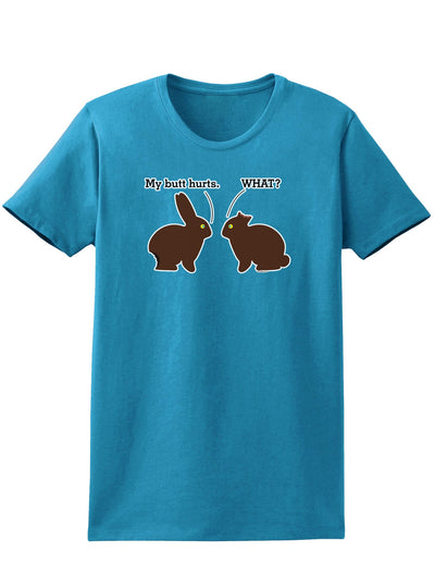 My Butt Hurts Easter Womens Dark T-Shirt - Ladies-TooLoud-Turquoise-X-Small-Davson Sales