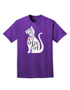 My Cat Is My Valentine Adult Dark T-Shirt by TooLoud-Mens T-Shirt-TooLoud-Purple-Small-Davson Sales